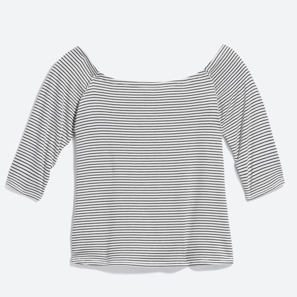 🌟3 for $15🌟 off the shoulder stripe crop top